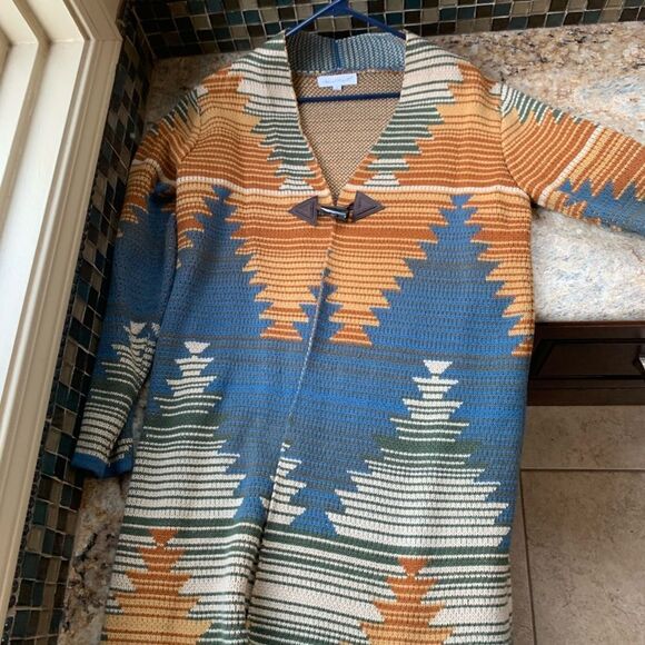 Keren Hart Southwest heavy sweater coat - Picture 1 of 5